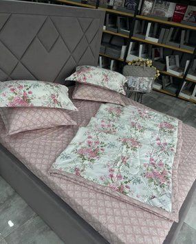 LG-10 Laura Grand Bed Linen with 4 Pillow Cases, Satin, Euro Size