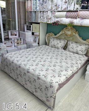 LG-5 Bed Linen with Summer Quilt, Satin, Family Set