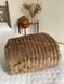 "Shar Pei" throw blanket, caramel latte, velour, euro size